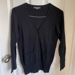 Forever 21 Black Button Cardigan